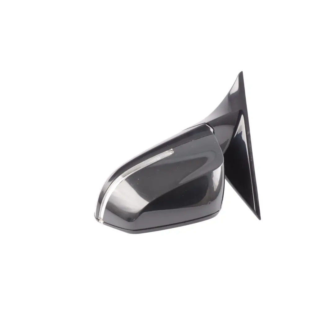 BMW F30 F31 Wing Mirror High Gloss Heated Left N/S Black Sapphire Metallic 475 - SKU RHD-7345659-BS1 - Part number 7345659