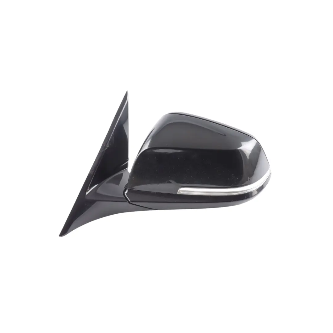 BMW F30 F31 Wing Mirror High Gloss Heated Left N/S Black Sapphire Metallic 475 - SKU RHD-7345659-BS1 - Part number 7345659