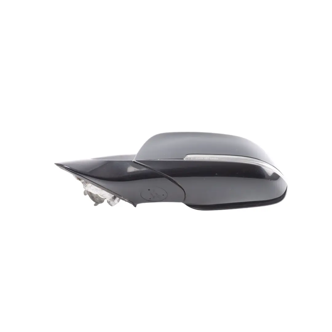 BMW F30 F31 Wing Mirror High Gloss Heated Left N/S Black Sapphire Metallic 475 - SKU RHD-7345659-BS1 - Part number 7345659