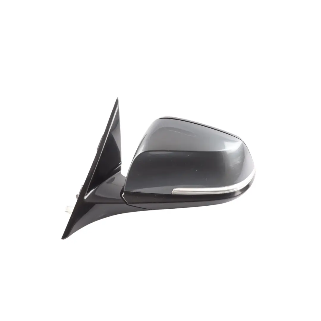 BMW F30 F31 Wing Mirror High Gloss Heated Left N/S Mineralgrau Grey - B39 - SKU RHD-7345659-MG - Part number 7345659