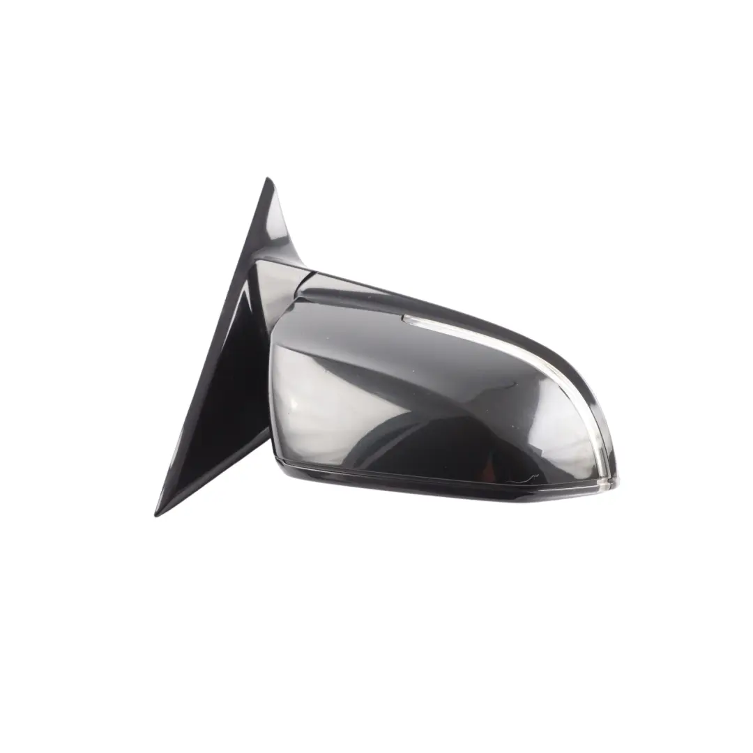 BMW F30 F31 Wing Mirror High Gloss Heated Right Black Sapphire Metallic 475 - SKU RHD-7345660-BS1 - Part number 7345660