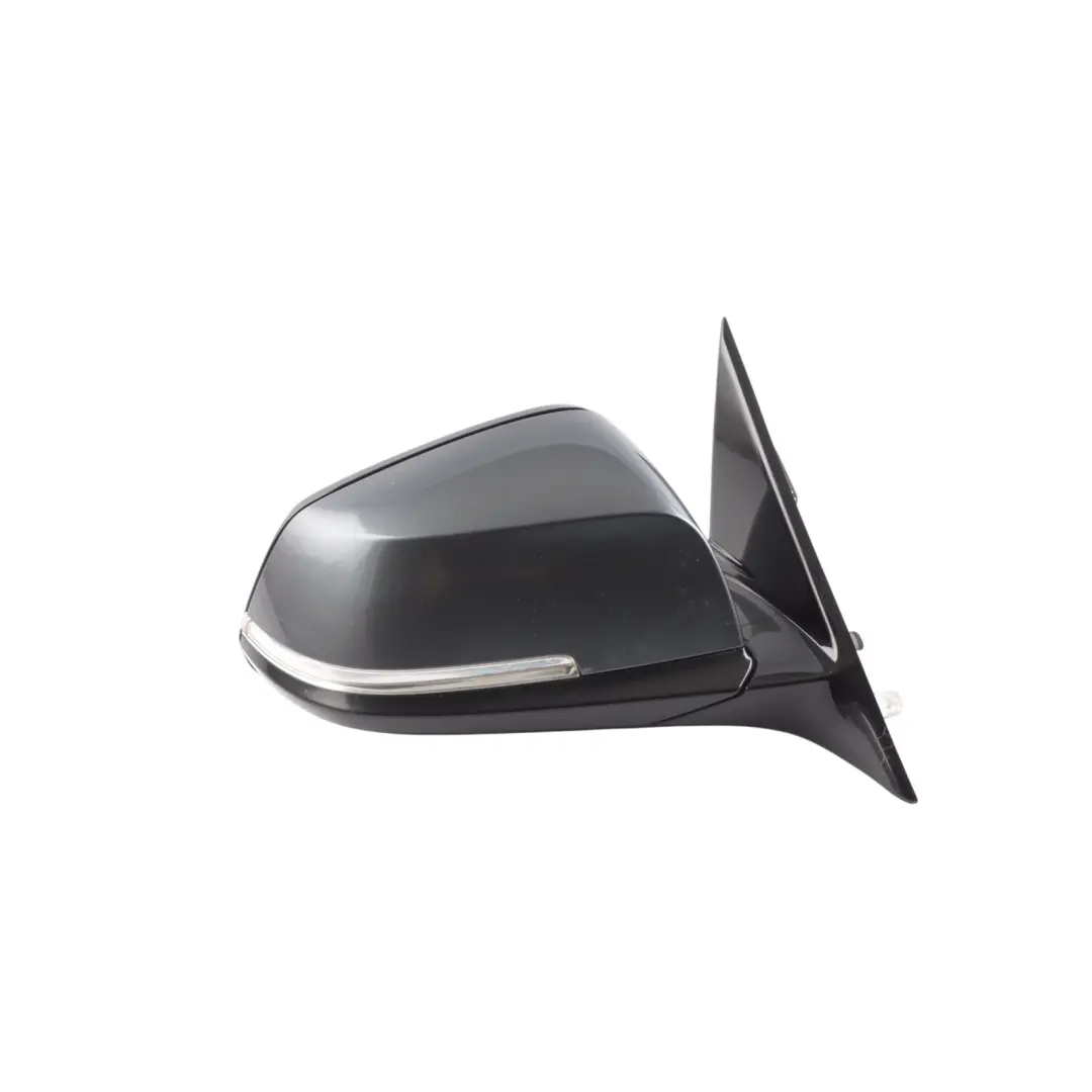 BMW F30 F31 Wing Mirror High Gloss Heated Right O/S Mineralgrau Grey - B39 - SKU RHD-7345660-MG - Part number 7345660