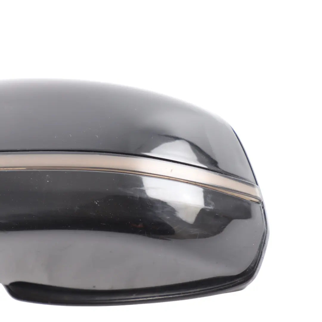 Heated Wing Mirror Outside Left N/S High Gloss Black to BMW F10 F11 LCI with Part number 7350645 BMW F10 F11 LCI Heated Wing Mirror Outside Left N/S High Gloss Black - SKU RHD-7350645-BLK - Part number 7350645
