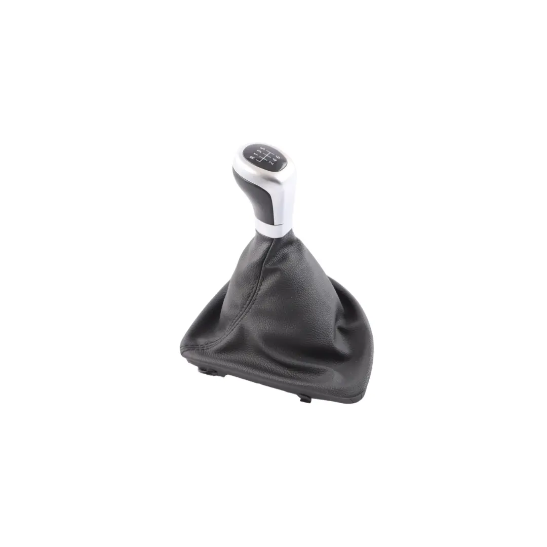 BMW E81 E82 E87 Shift Gear Knob With Cover Leather Chrome Ring - SKU RHD-7595327 - Part number 7595327