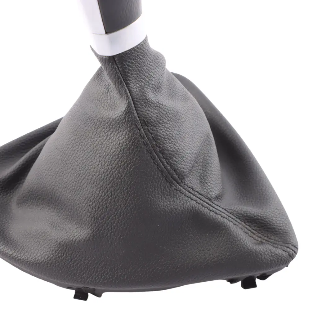 Shift Gear Knob With Cover Leather Chrome Ring to BMW E81 E82 E87 with Part number 7595327 BMW E81 E82 E87 Shift Gear Knob With Cover Leather Chrome Ring - SKU RHD-7595327 - Part number 7595327