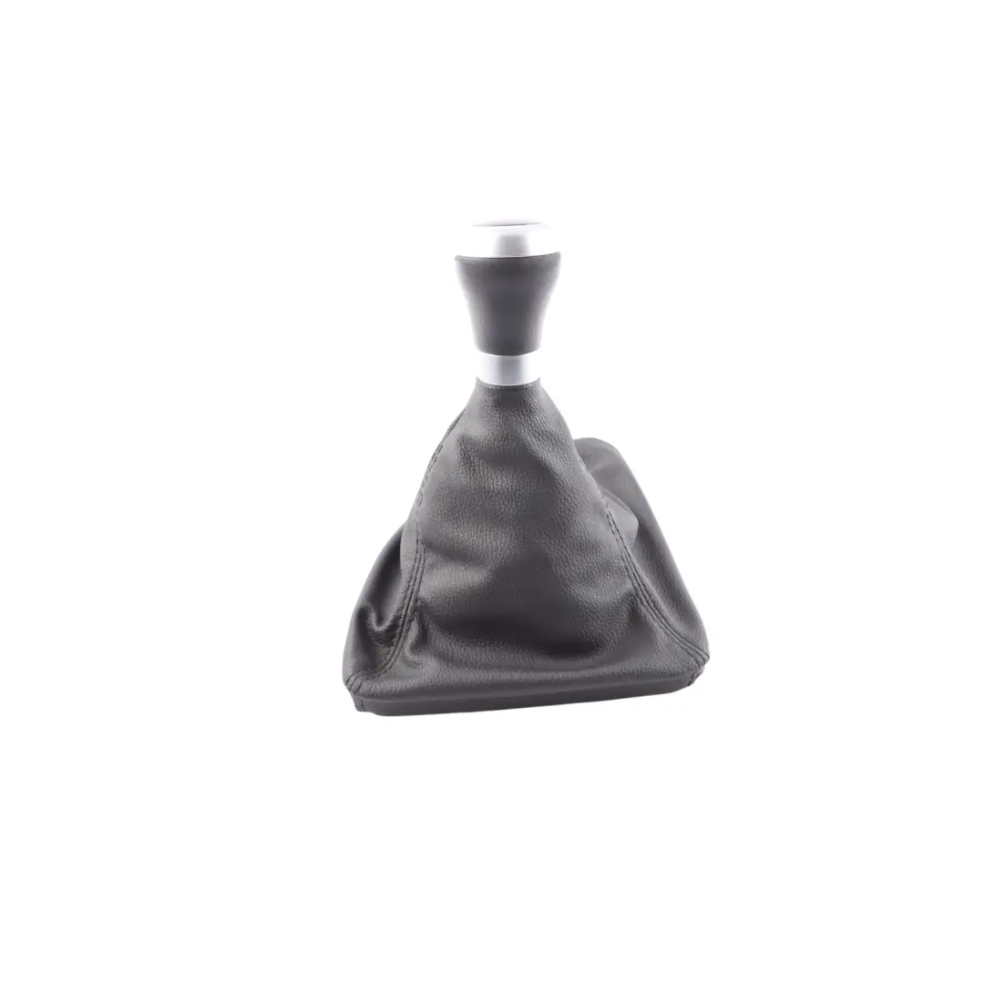 BMW E81 E82 E87 Shift Gear Knob With Cover Leather Chrome Ring - SKU RHD-7595327 - Part number 7595327
