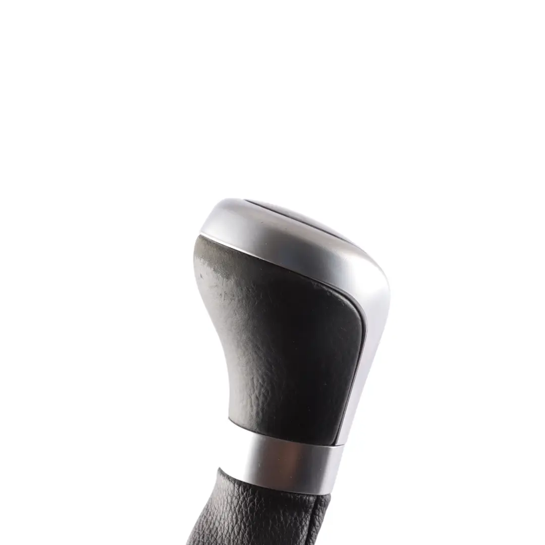 Shift Gear Knob With Cover Leather Chrome Ring to BMW E81 E82 E87 with Part number 7595327 BMW E81 E82 E87 Shift Gear Knob With Cover Leather Chrome Ring - SKU RHD-7595327 - Part number 7595327