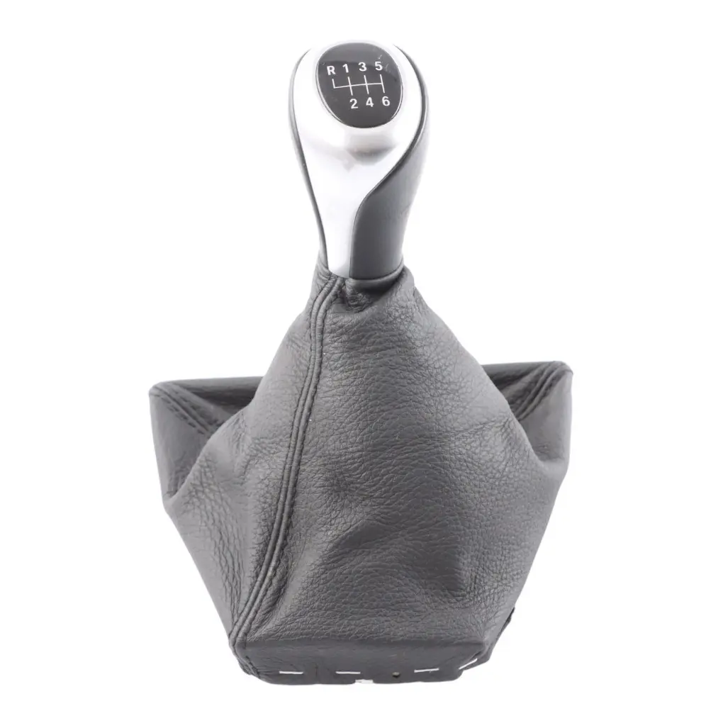 BMW 5 F10 F11 Gear Shift Lever Knob Leather Gaiter Cover Perlglanz Chrome - SKU RHD-7599517-1 - Part number 7599517