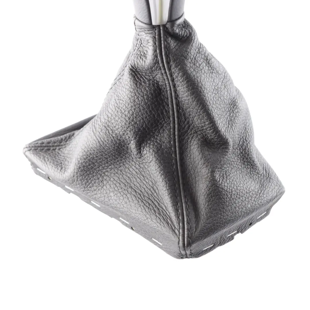 BMW 5 F10 F11 Gear Shift Lever Knob Leather Gaiter Cover Perlglanz Chrome - SKU RHD-7599517-1 - Part number 7599517