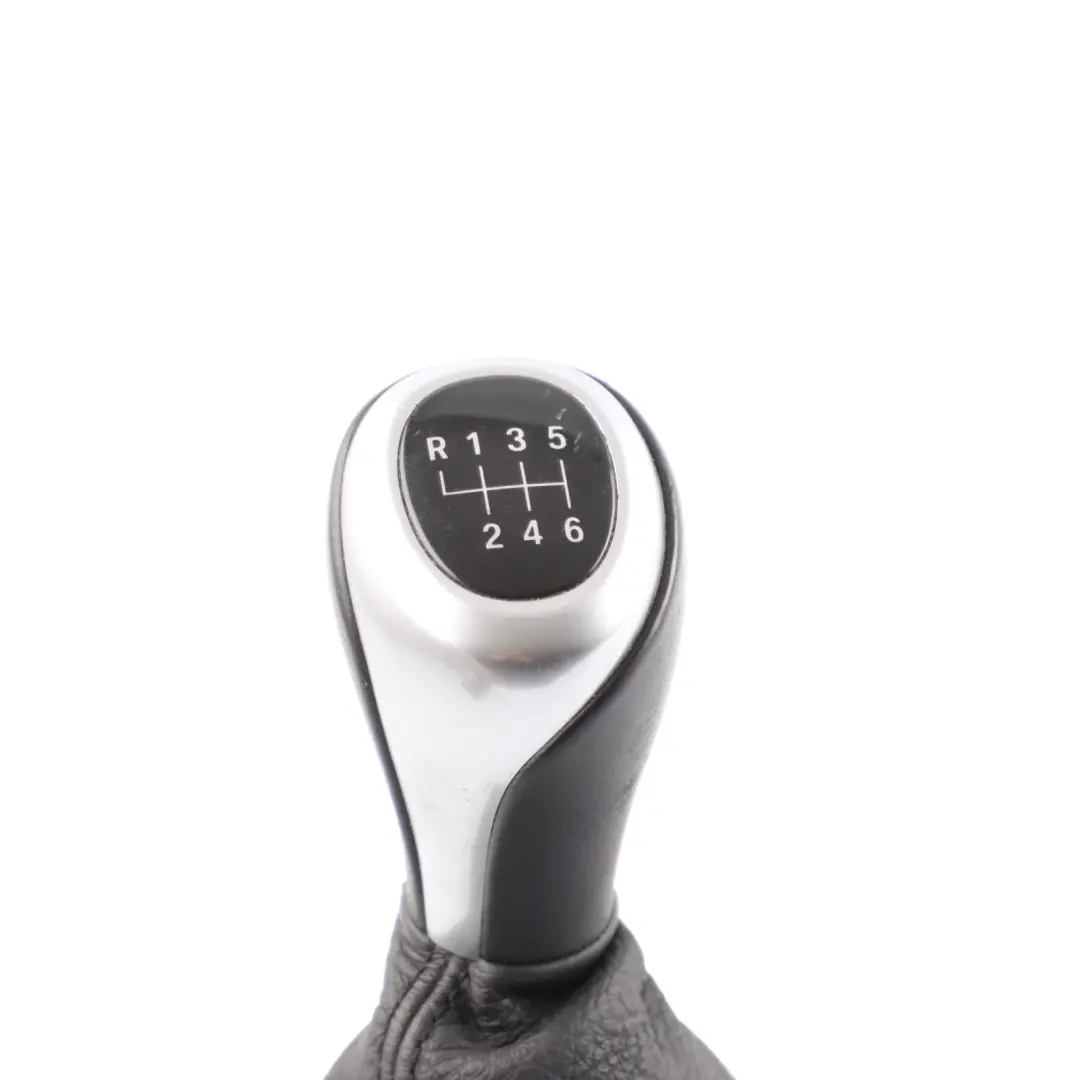 BMW 5 F10 F11 Gear Shift Lever Knob Leather Gaiter Cover Perlglanz Chrome - SKU RHD-7599517-1 - Part number 7599517