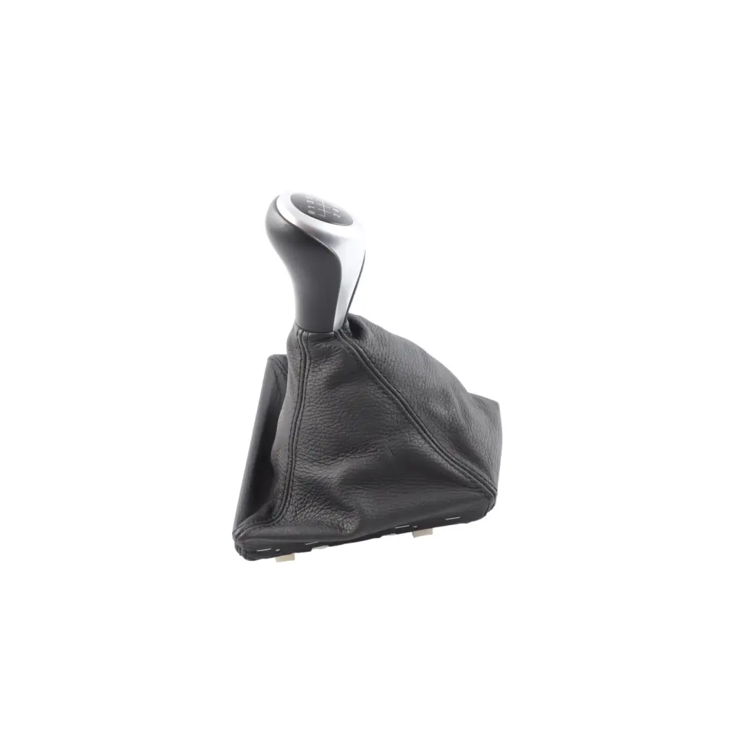 BMW 5 F10 F11 Gear Shift Lever Knob Leather Gaiter Cover Perlglanz Chrome - SKU RHD-7599517-1 - Part number 7599517