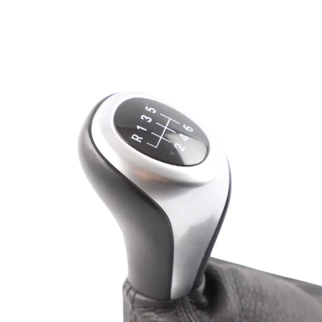 BMW 5 F10 F11 Gear Shift Lever Knob Leather Gaiter Cover Perlglanz Chrome - SKU RHD-7599517-1 - Part number 7599517