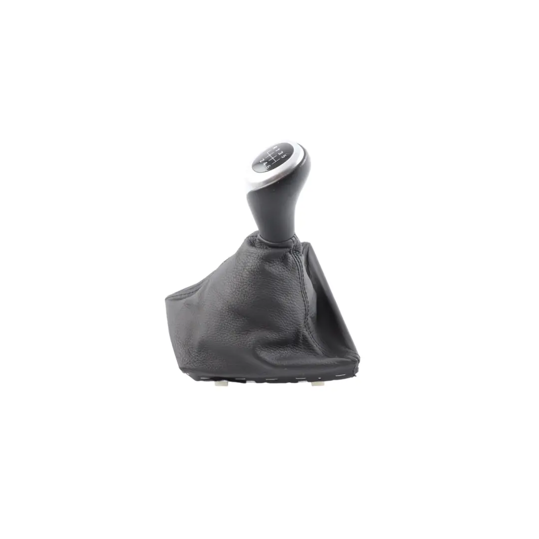BMW 5 F10 F11 Gear Shift Lever Knob Leather Gaiter Cover Perlglanz Chrome - SKU RHD-7599517-1 - Part number 7599517