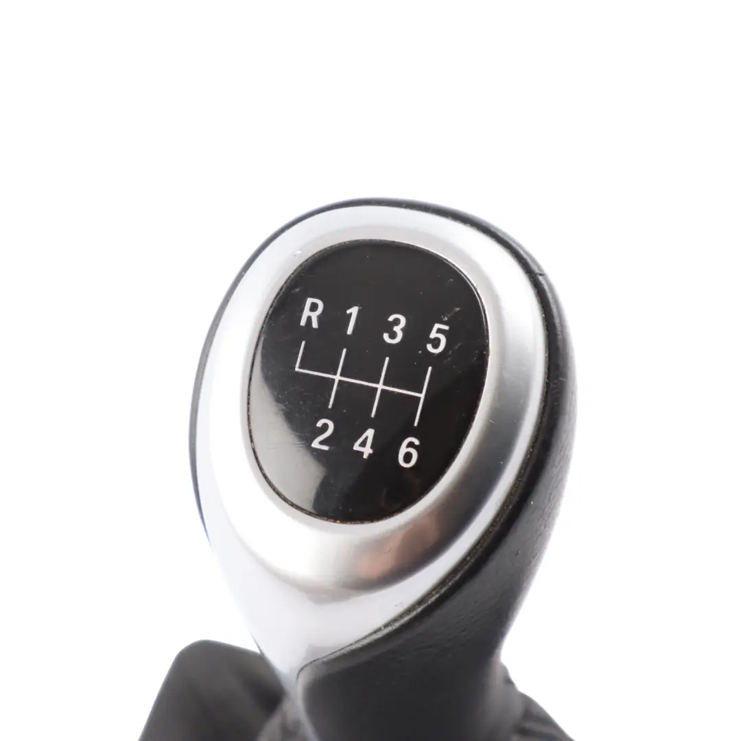 BMW 5 F10 F11 Gear Shift Lever Knob Leather Gaiter Cover Perlglanz Chrome - SKU RHD-7599517-1 - Part number 7599517