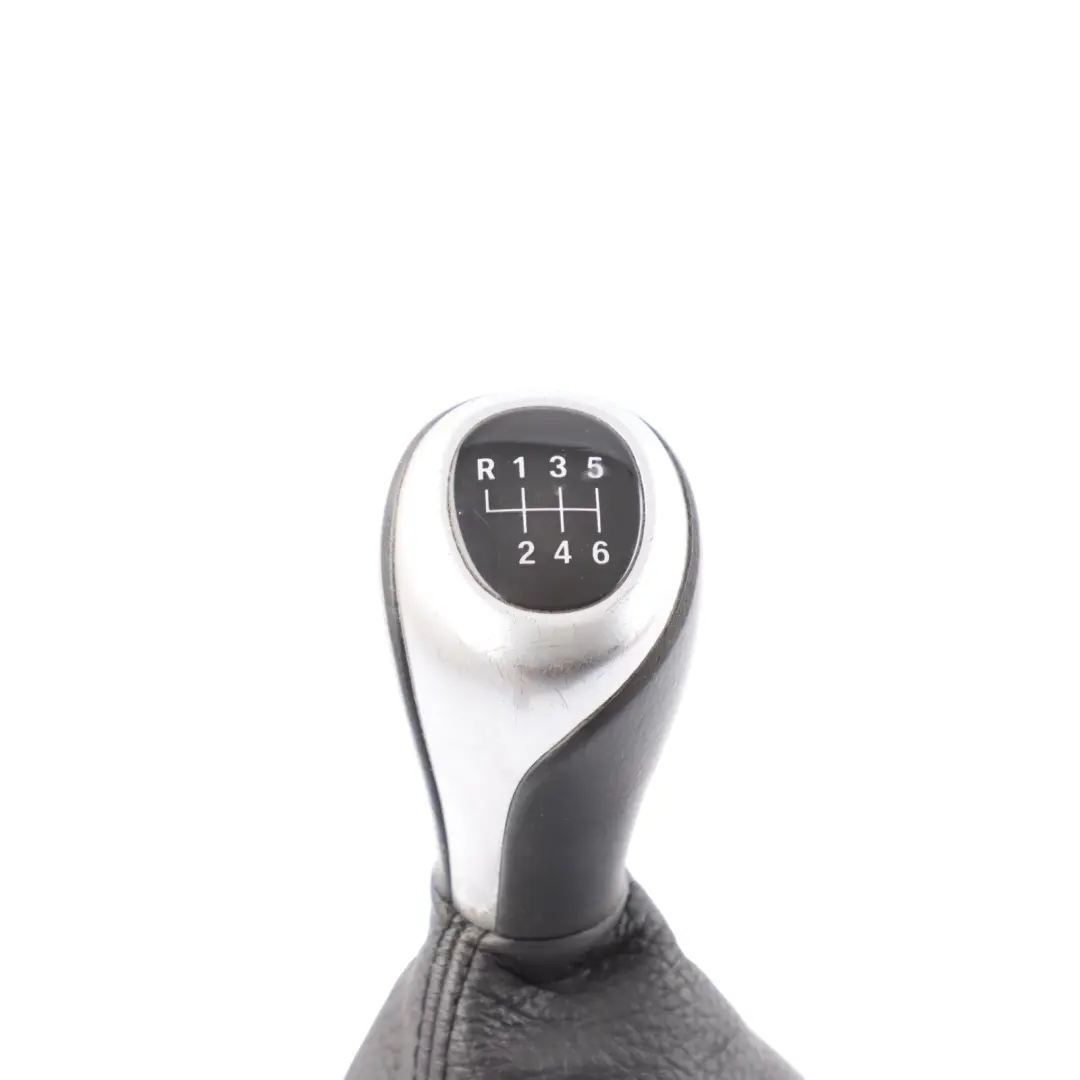 BMW 5 F10 F11 Gear Shift Lever Knob Leather Gaiter Cover Perlglanz Chrome - SKU RHD-7599517-2 - Part number 7599517