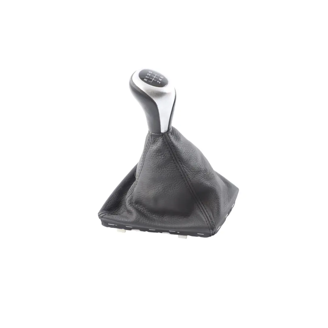 BMW 5 F10 F11 Gear Shift Lever Knob Leather Gaiter Cover Perlglanz Chrome - SKU RHD-7599517-2 - Part number 7599517