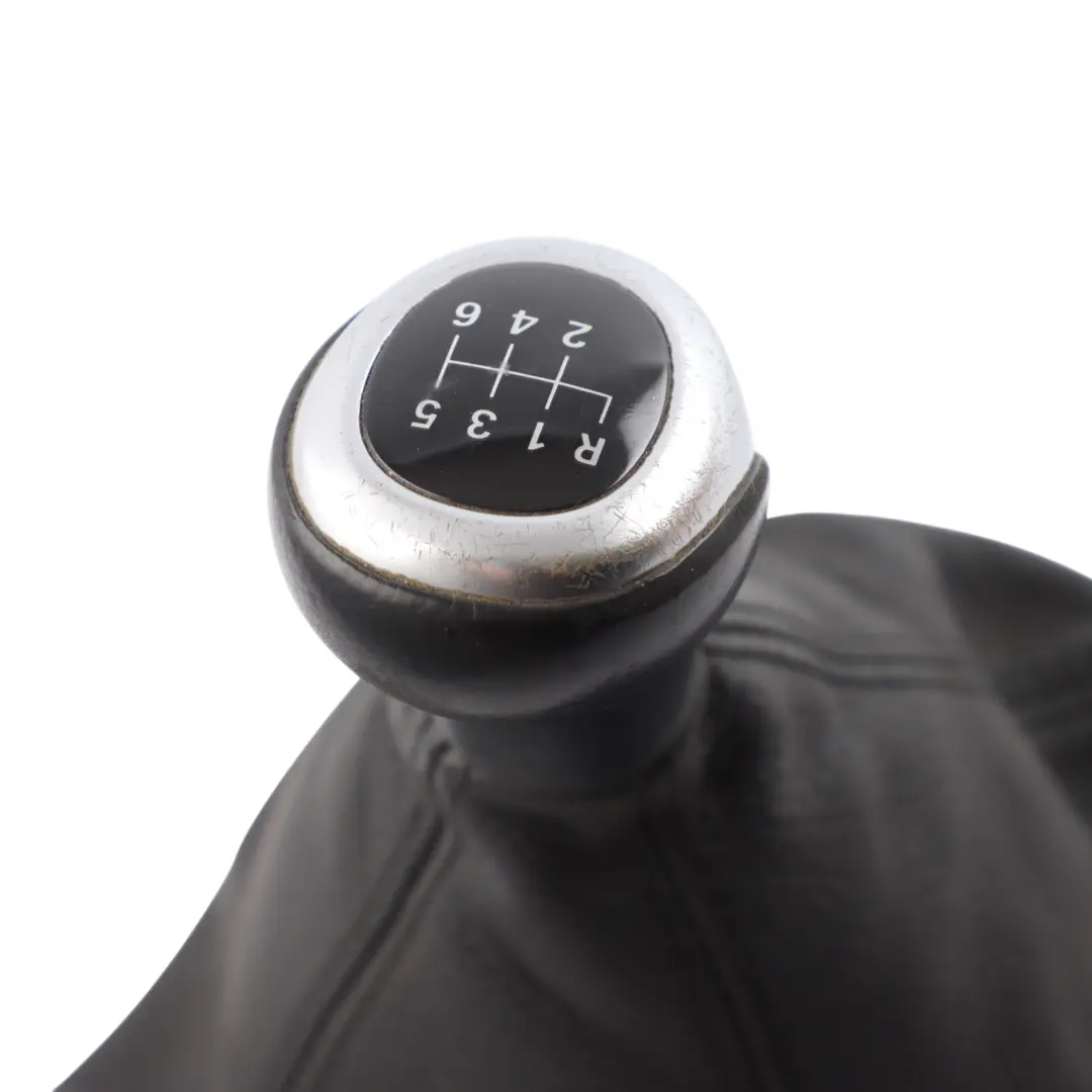 BMW 5 F10 F11 Gear Shift Lever Knob Leather Gaiter Cover Perlglanz Chrome - SKU RHD-7599517-2 - Part number 7599517