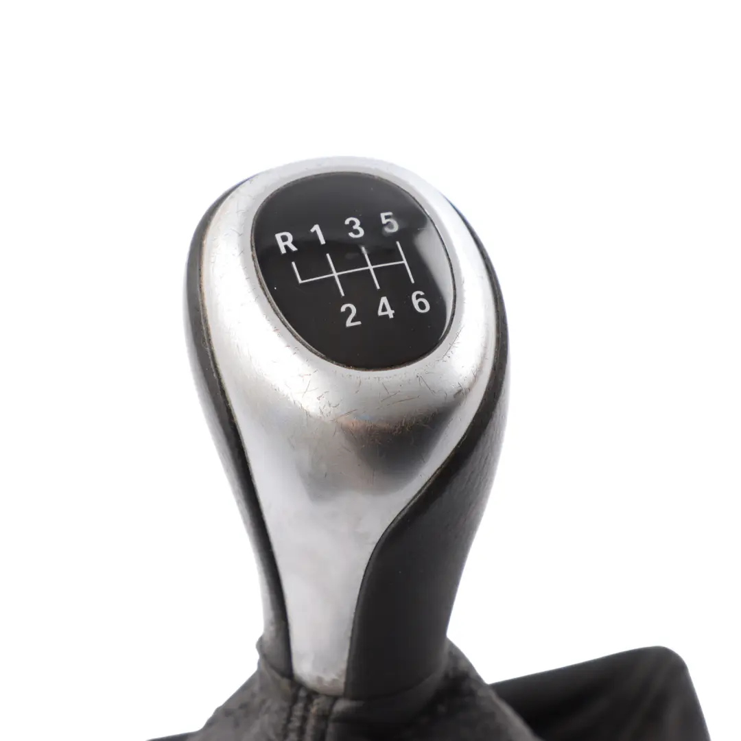 BMW 5 F10 F11 Gear Shift Lever Knob Leather Gaiter Cover Perlglanz Chrome - SKU RHD-7599517-2 - Part number 7599517