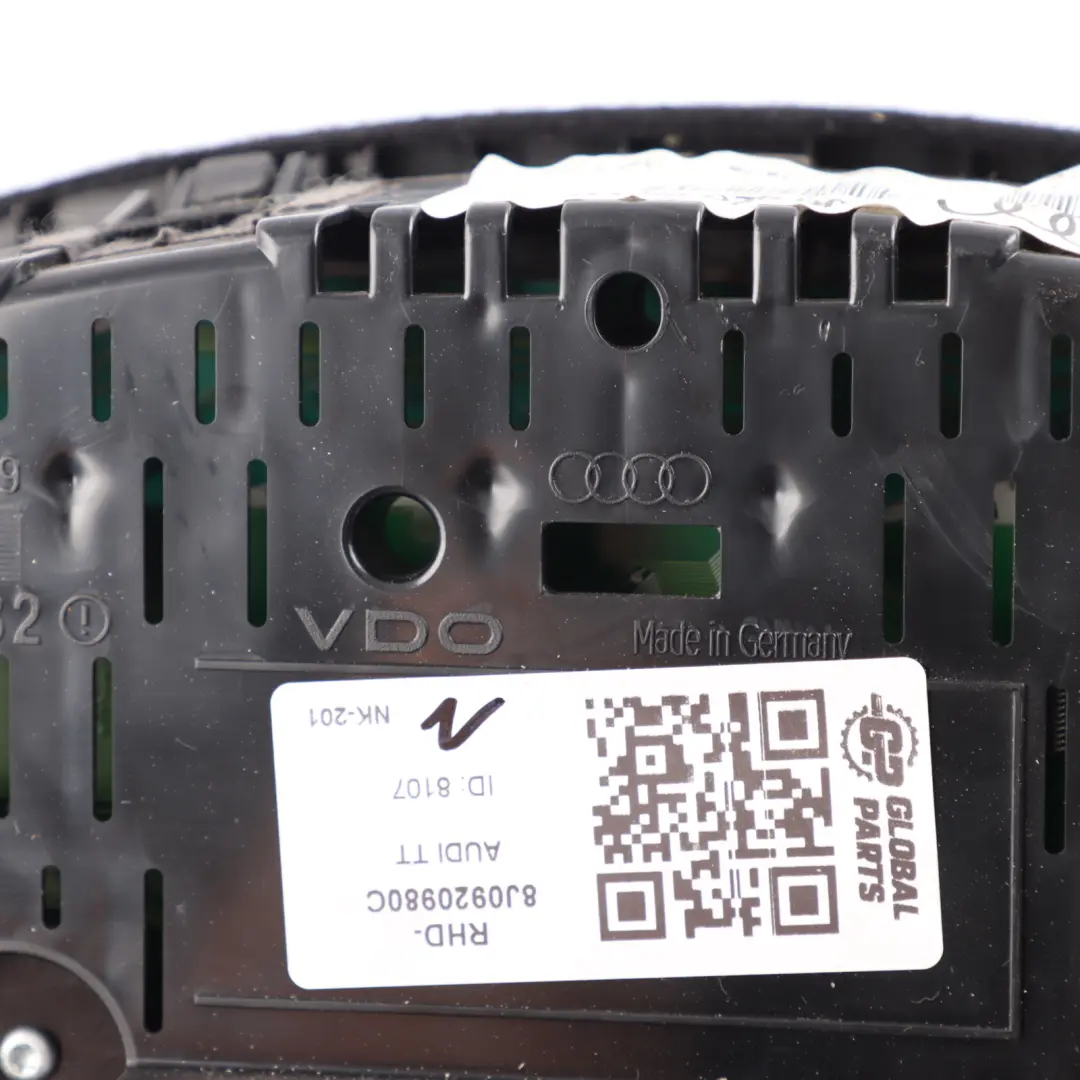 Audi TT 8J Petrol Instrument Cluster Speedo Meter Clocks Automatic - SKU RHD-8J0920980C - Part number 8J0920980C