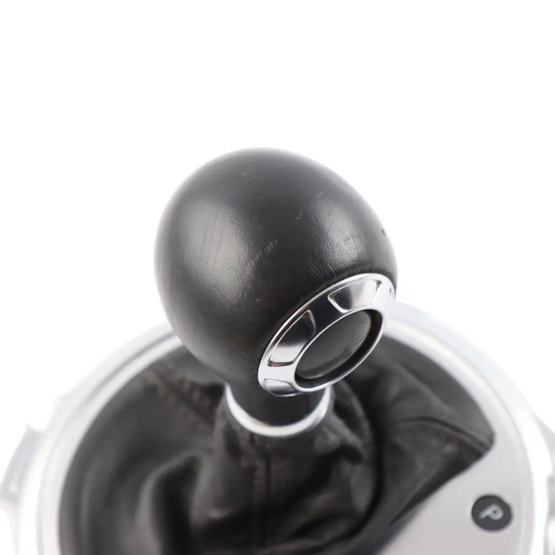 Audi TT 8J Gear Shifter Stick Selector Knob Automatic Leather Black - SKU RHD-8J2713139C - Part number 8J2713139C