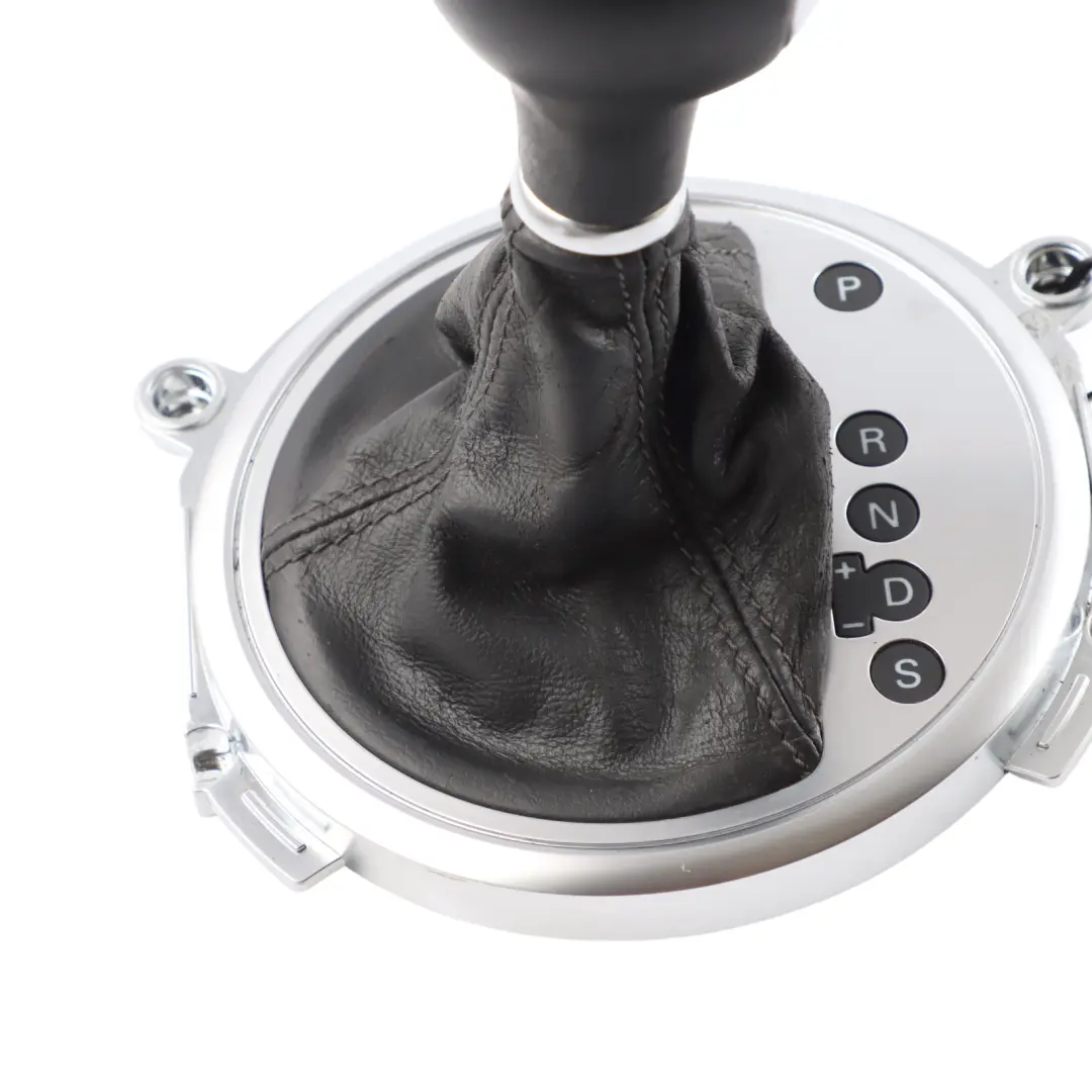 Audi TT 8J Gear Shifter Stick Selector Knob Automatic Leather Black - SKU RHD-8J2713139C - Part number 8J2713139C