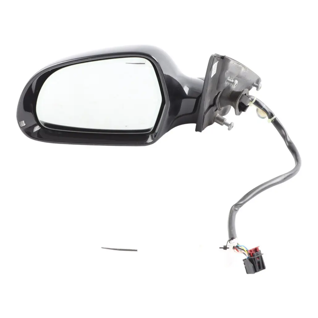 Door Mirror Wing Power Fold Left N/S Brilliant Black LZ9Y to Audi A4 B8 with Part number 8K2857409F Audi A4 B8 Door Mirror Wing Power Fold Left N/S Brilliant Black LZ9Y - SKU RHD-8K2857409F-BBL - Part number 8K2857409F
