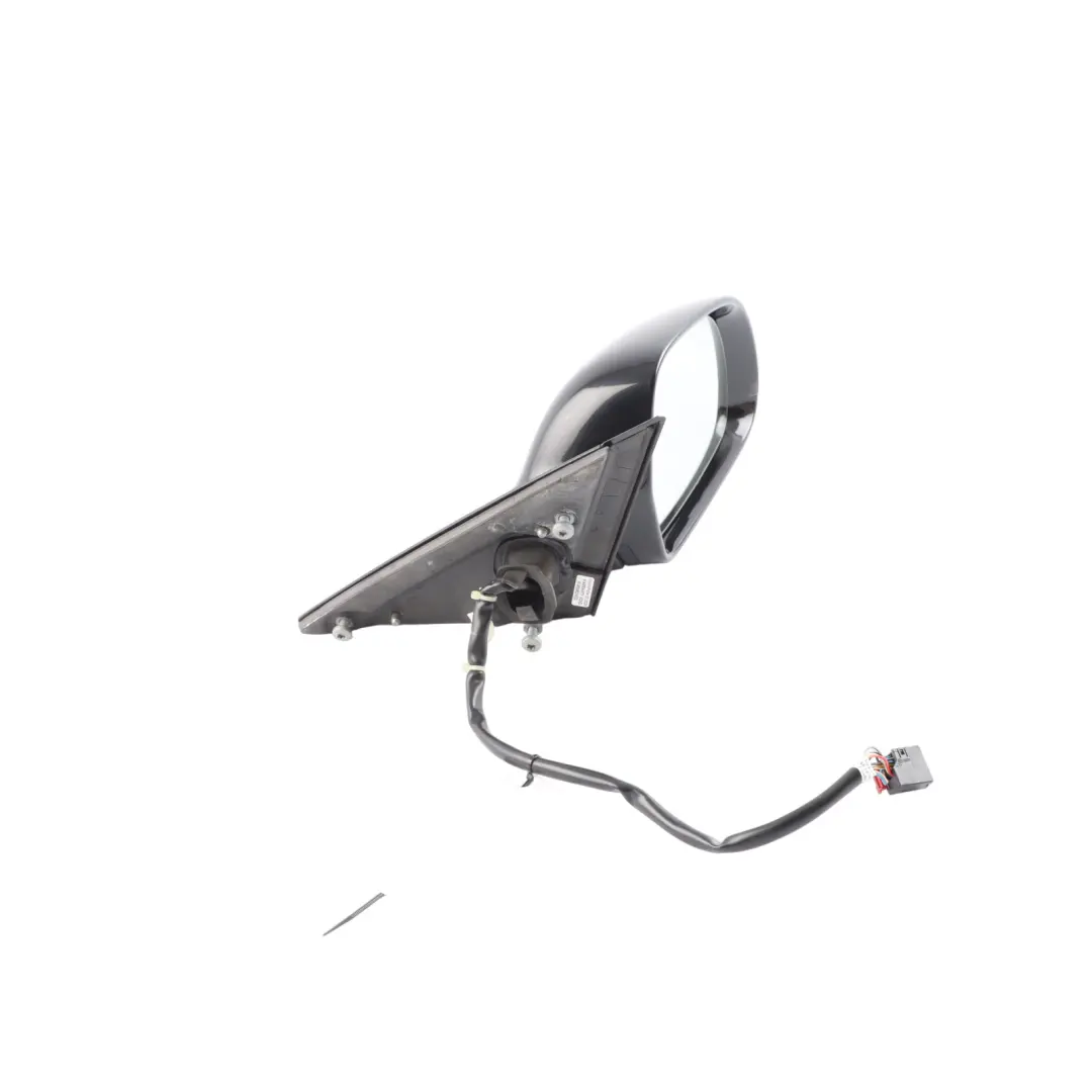 Audi A4 B8 Door Mirror Wing Power Fold Right O/S Brilliant Black LZ9Y - SKU RHD-8K2857410F-BBL - Part number 8K2857410F