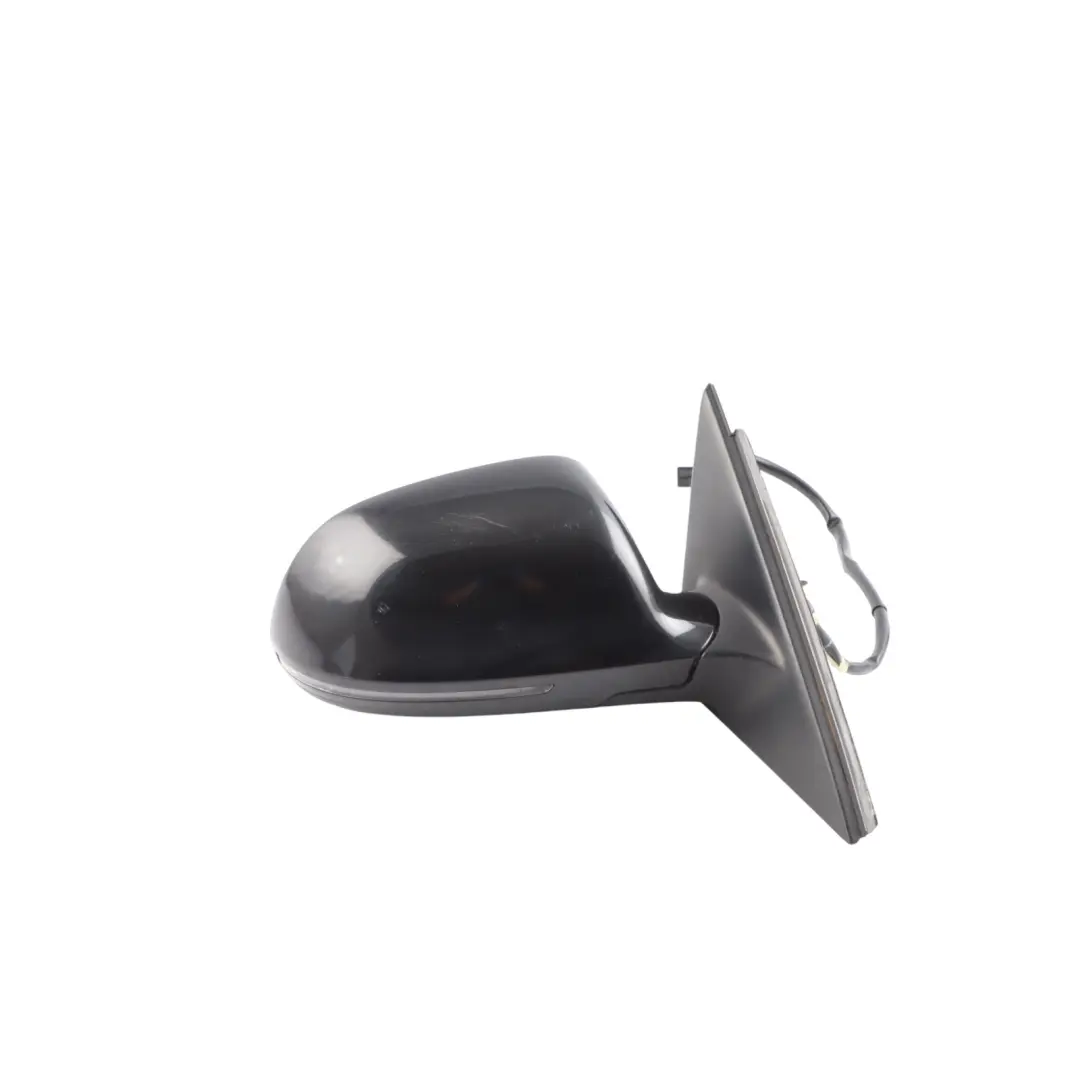 Audi A4 B8 Door Mirror Wing Power Fold Right O/S Brilliant Black LZ9Y - SKU RHD-8K2857410F-BBL - Part number 8K2857410F