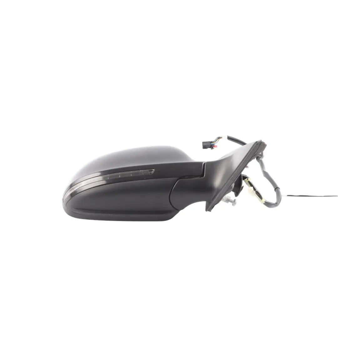 Audi A4 B8 Door Mirror Wing Power Fold Right O/S Brilliant Black LZ9Y - SKU RHD-8K2857410F-BBL - Part number 8K2857410F