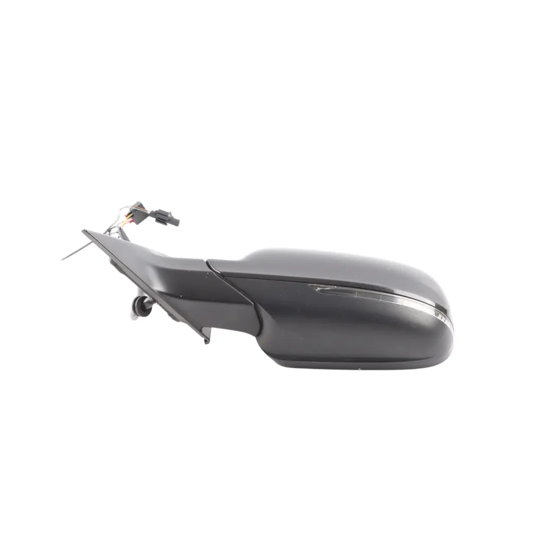 Audi A5 8T Front Mirror Wing Door Electric Left N/S Brilliant Black - Y9B - SKU RHD-8T2857409AF-BBL - Part number 8T2857409AF