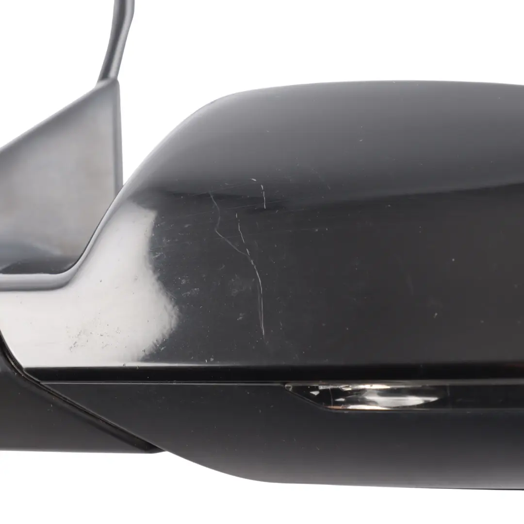 Audi A5 8T Front Mirror Wing Door Electric Left N/S Brilliant Black - Y9B - SKU RHD-8T2857409AF-BBL - Part number 8T2857409AF