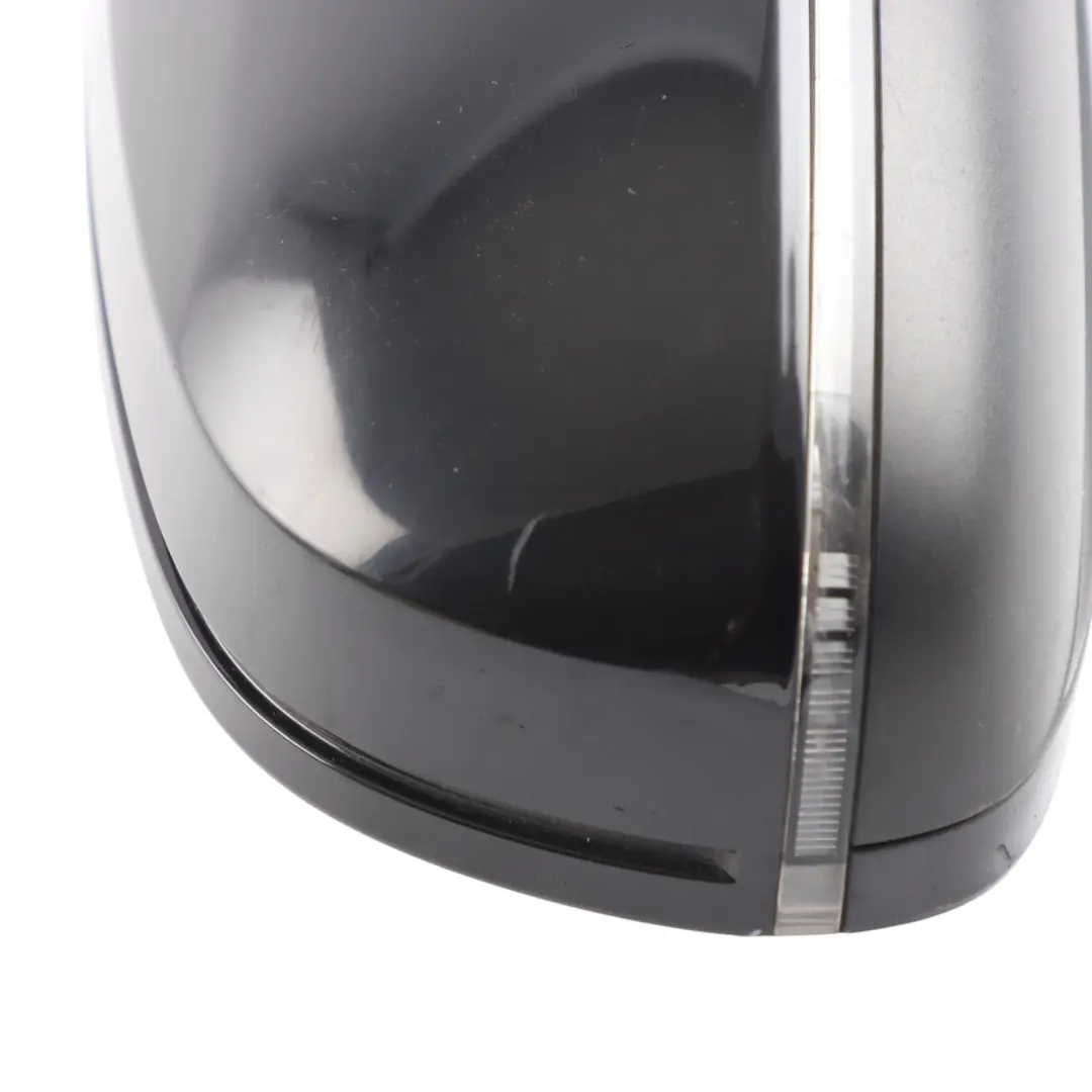 Audi A5 8T Front Mirror Wing Door Right O/S Brilliant Black Metallic - Y9B - SKU RHD-8T2857410AF-BBL - Part number 8T2857410AF