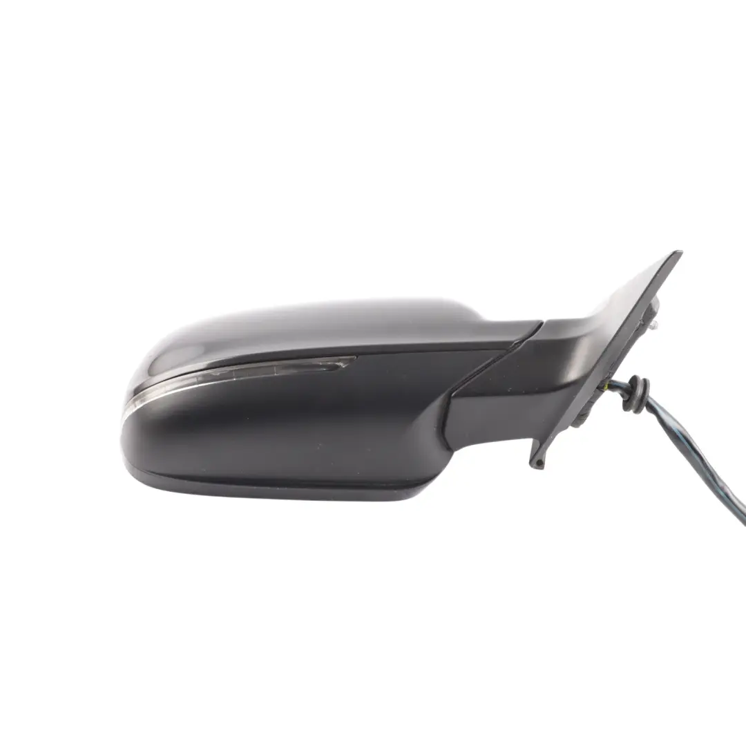 Audi A5 8T Front Mirror Wing Door Right O/S Brilliant Black Metallic - Y9B - SKU RHD-8T2857410AF-BBL - Part number 8T2857410AF