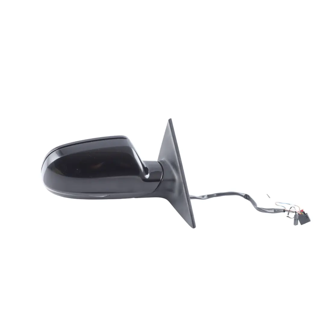 Audi A5 8T Front Mirror Wing Door Right O/S Brilliant Black Metallic - Y9B - SKU RHD-8T2857410AF-BBL - Part number 8T2857410AF