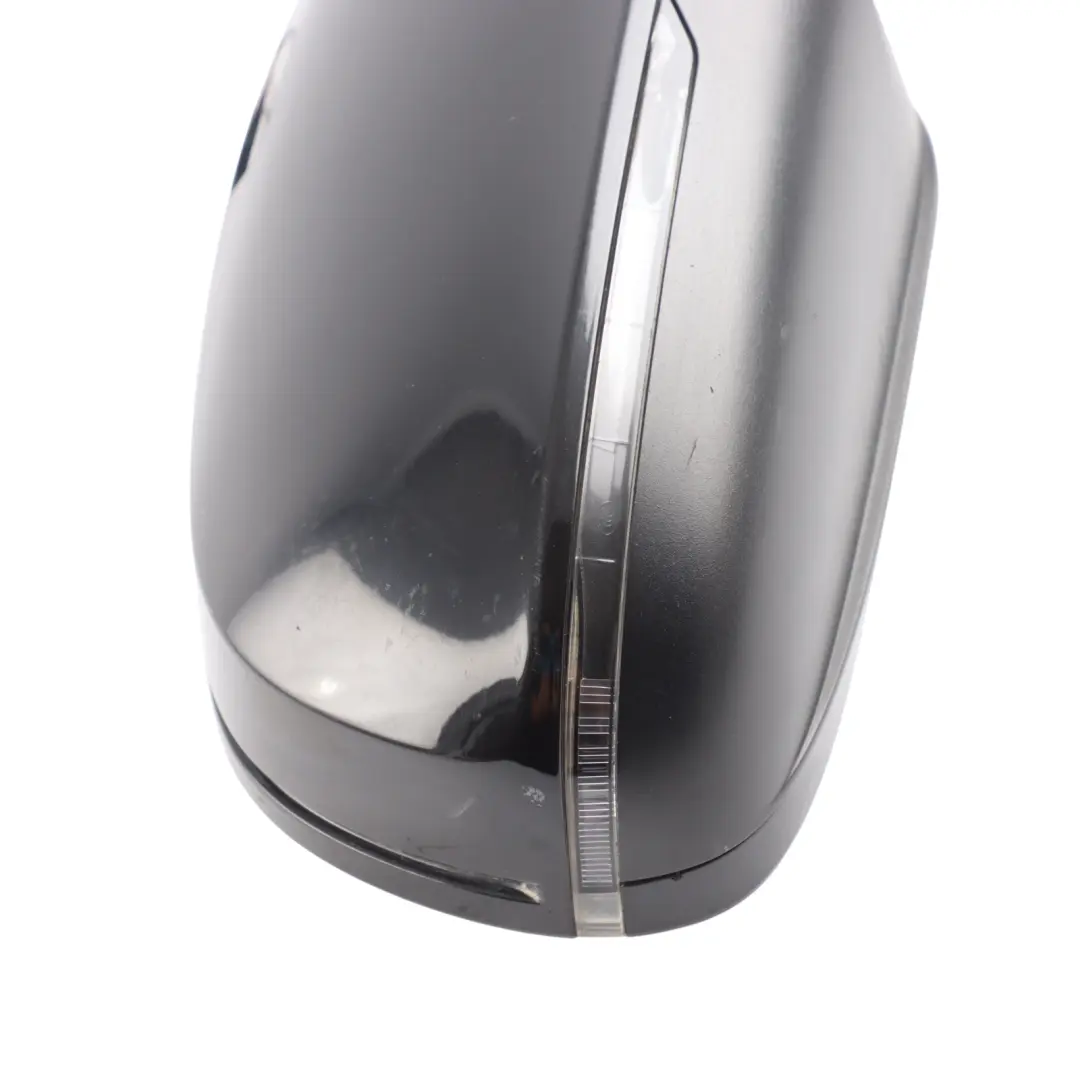 Audi A5 8T Side Wing Mirror Electric Right O/S Brilliant Black Metallic - Y9B - SKU RHD-8T2857410AJ-BBL - Part number 8T2857410AJ