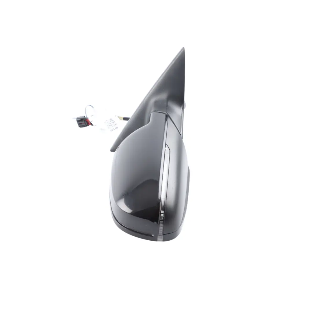 Audi A5 8T Side Wing Mirror Electric Right O/S Brilliant Black Metallic - Y9B - SKU RHD-8T2857410AJ-BBL - Part number 8T2857410AJ
