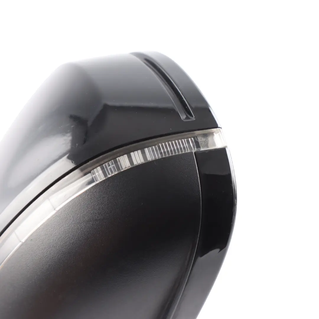 Audi A5 8T Wing Mirror Left Door N/S Outside Brilliant Black Metallic - Y9B - SKU RHD-8T8857409J-BBL - Part number 8T8857409J