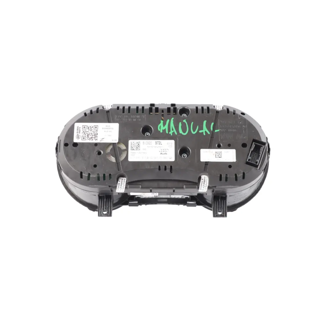 Audi A3 8V Instrument Cluster Diesel Speedometer Clocks Manual - SKU RHD-8V0920972L - Part number 8V0920972L