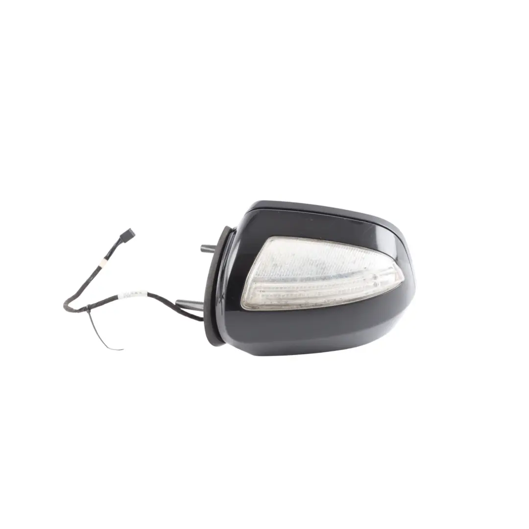 Mercedes W164 Wing Mirror Outside Left N/S Obsidian Black - 197 - SKU RHD-A1648102993-OB - Part number A1648102993