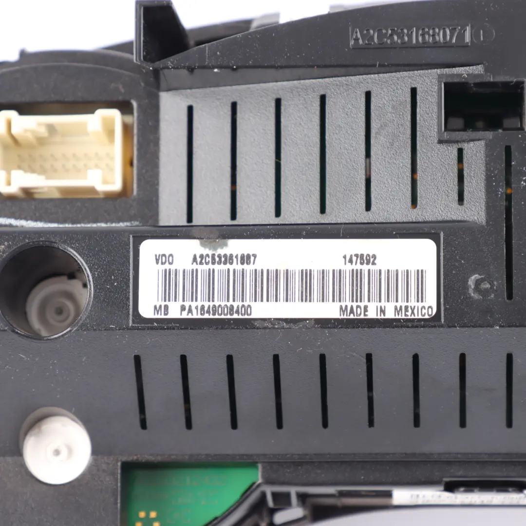 Instrument Cluster Speedo Clocks Diesel Automatic to Mercedes W251 with Part number A1649008400 Mercedes W251 Instrument Cluster Speedo Clocks Diesel Automatic - SKU RHD-A1649008400 - Part number A1649008400