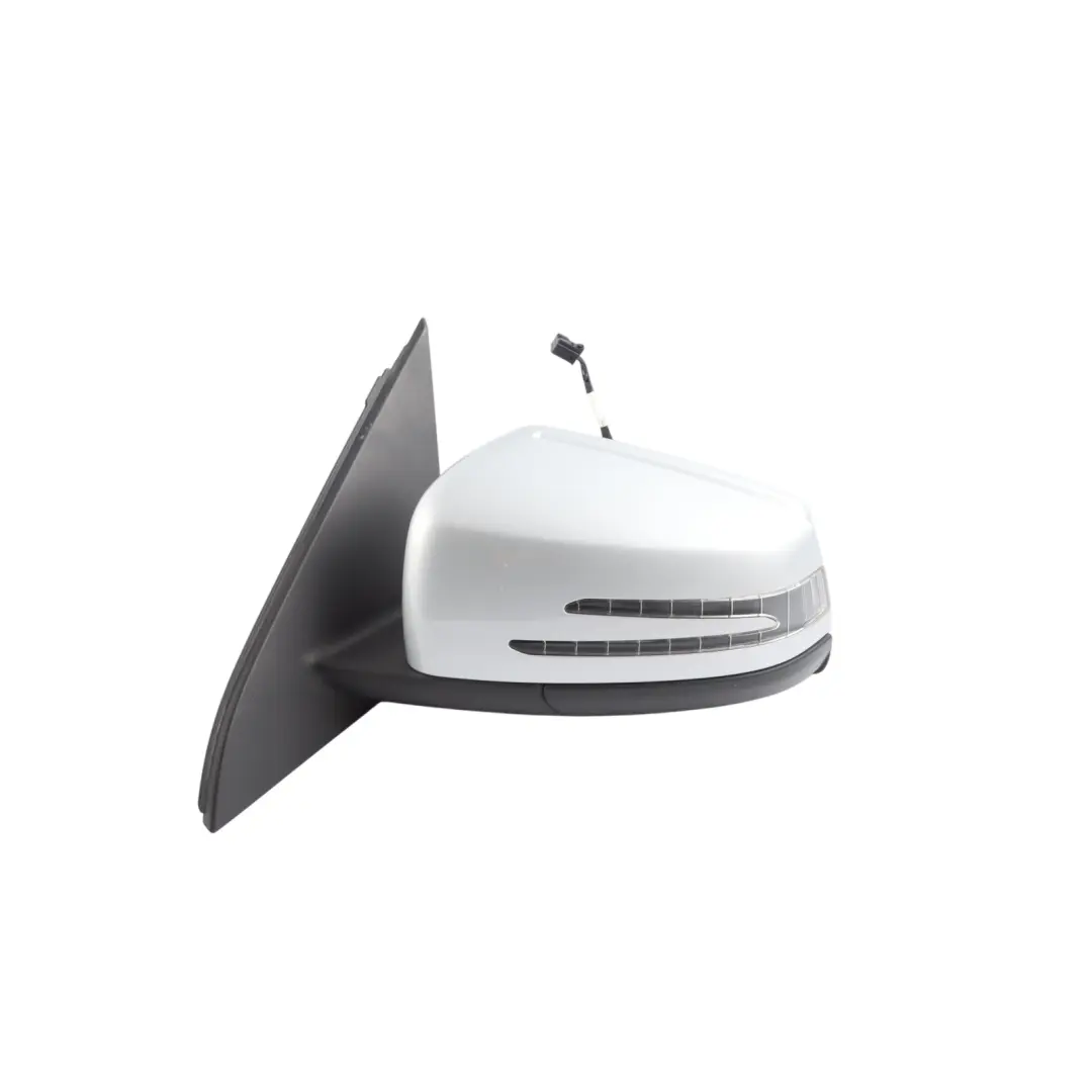 Mercedes W176 Wing Mirror Door Left N/S Outside Polar Silver Metallic - 761 - SKU RHD-A1768100176-PLS - Part number A1768100176