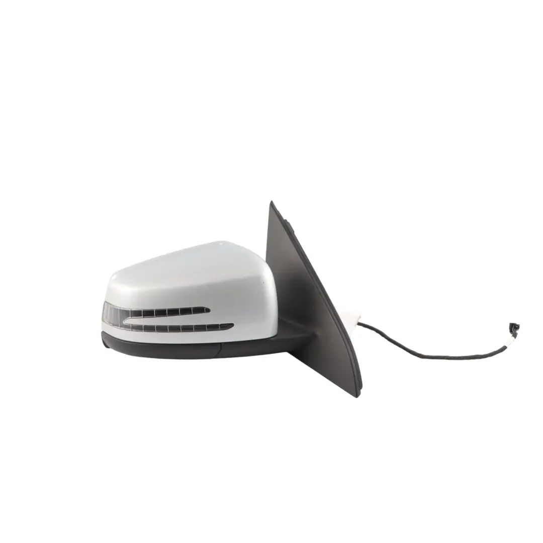 Wing Mirror Door Right O/S Outside Polar Silver Metallic - 761 to Mercedes W176 with Part number A1768100276 Mercedes W176 Wing Mirror Door Right O/S Outside Polar Silver Metallic - 761 - SKU rhd-A1768100276-PLS - Part number A1768100276