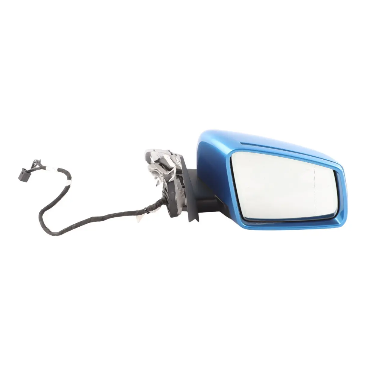 Mercedes W176 Wing Mirror Door Outside Power Fold Right O/S South Seas Blue-162