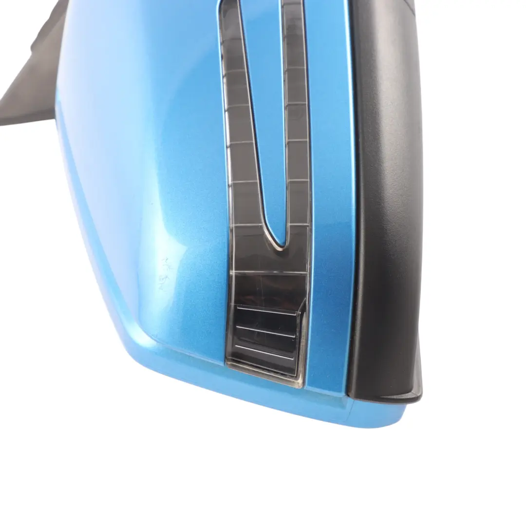 Mercedes W176 Wing Mirror Door Outside Power Fold Right O/S South Seas Blue-162 - SKU RHD-A1768100400-SSB - Part number A1768100400