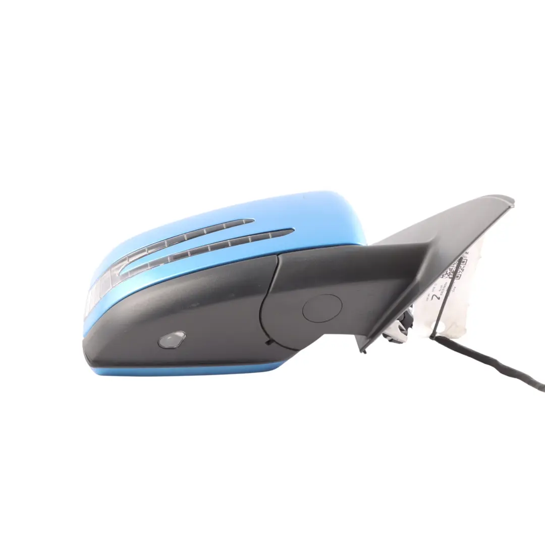 Wing Mirror Door Outside Power Fold Right O/S South Seas Blue-162 to Mercedes W176 with Part number A1768100400 Mercedes W176 Wing Mirror Door Outside Power Fold Right O/S South Seas Blue-162 - SKU RHD-A1768100400-SSB - Part number A1768100400