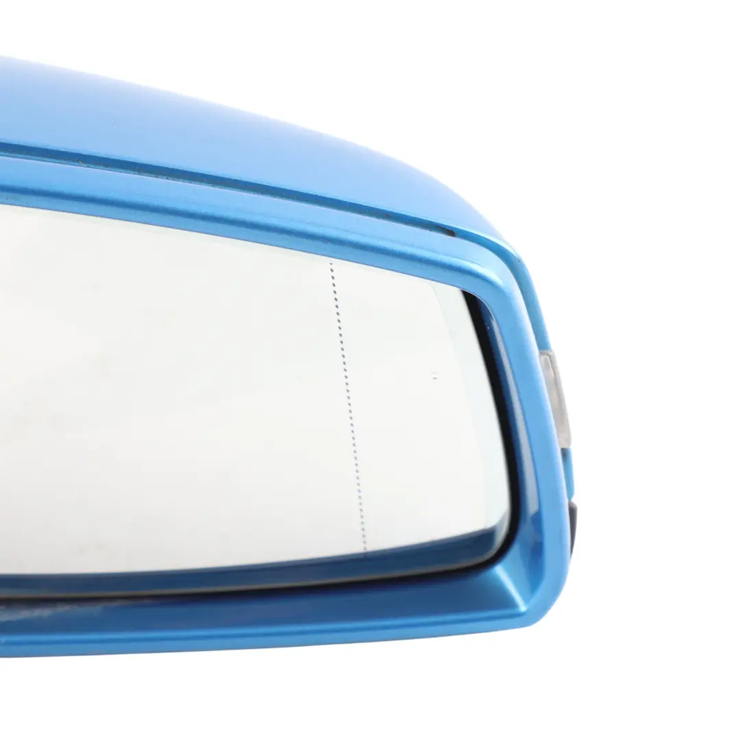 Mercedes W176 Wing Mirror Door Outside Power Fold Right O/S South Seas Blue-162 - SKU RHD-A1768100400-SSB - Part number A1768100400
