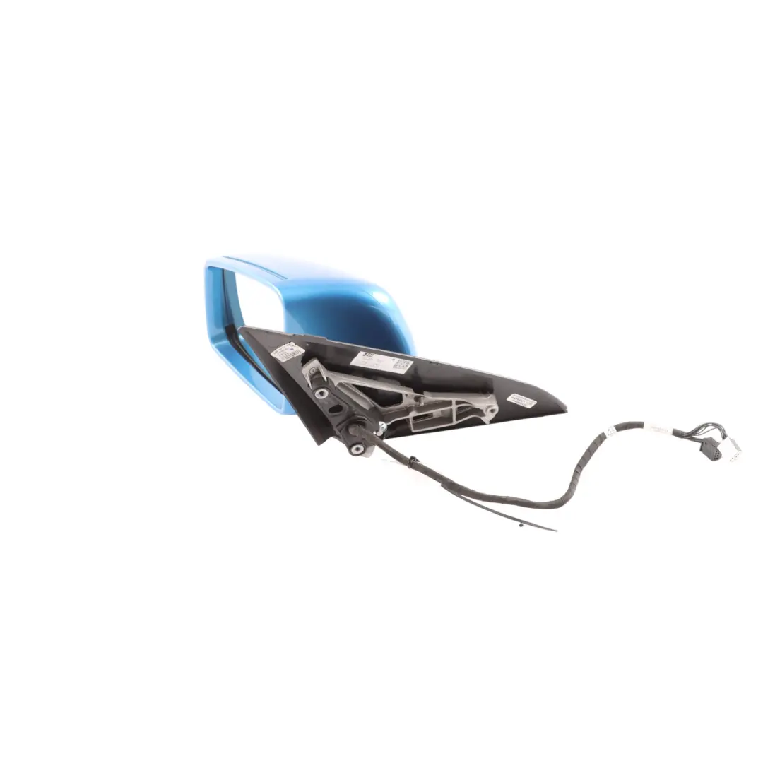 Mercedes W176 Wing Mirror Door Power Fold Left N/S South Seas Blue Metallic-162 - SKU RHD-A1768100500-SSB - Part number A1768100500