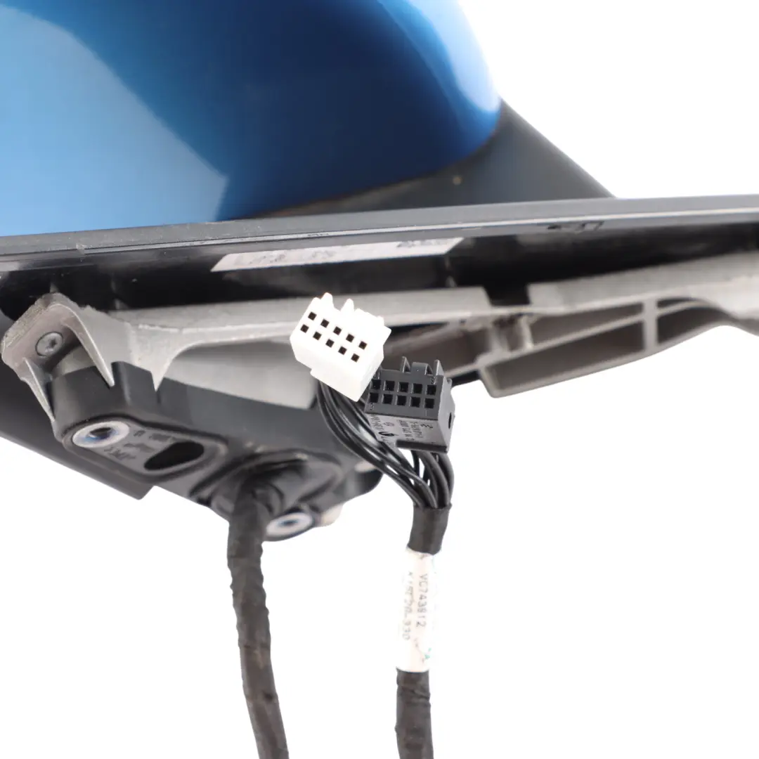 Mercedes W176 Wing Mirror Door Power Fold Left N/S South Seas Blue Metallic-162 - SKU RHD-A1768100500-SSB - Part number A1768100500
