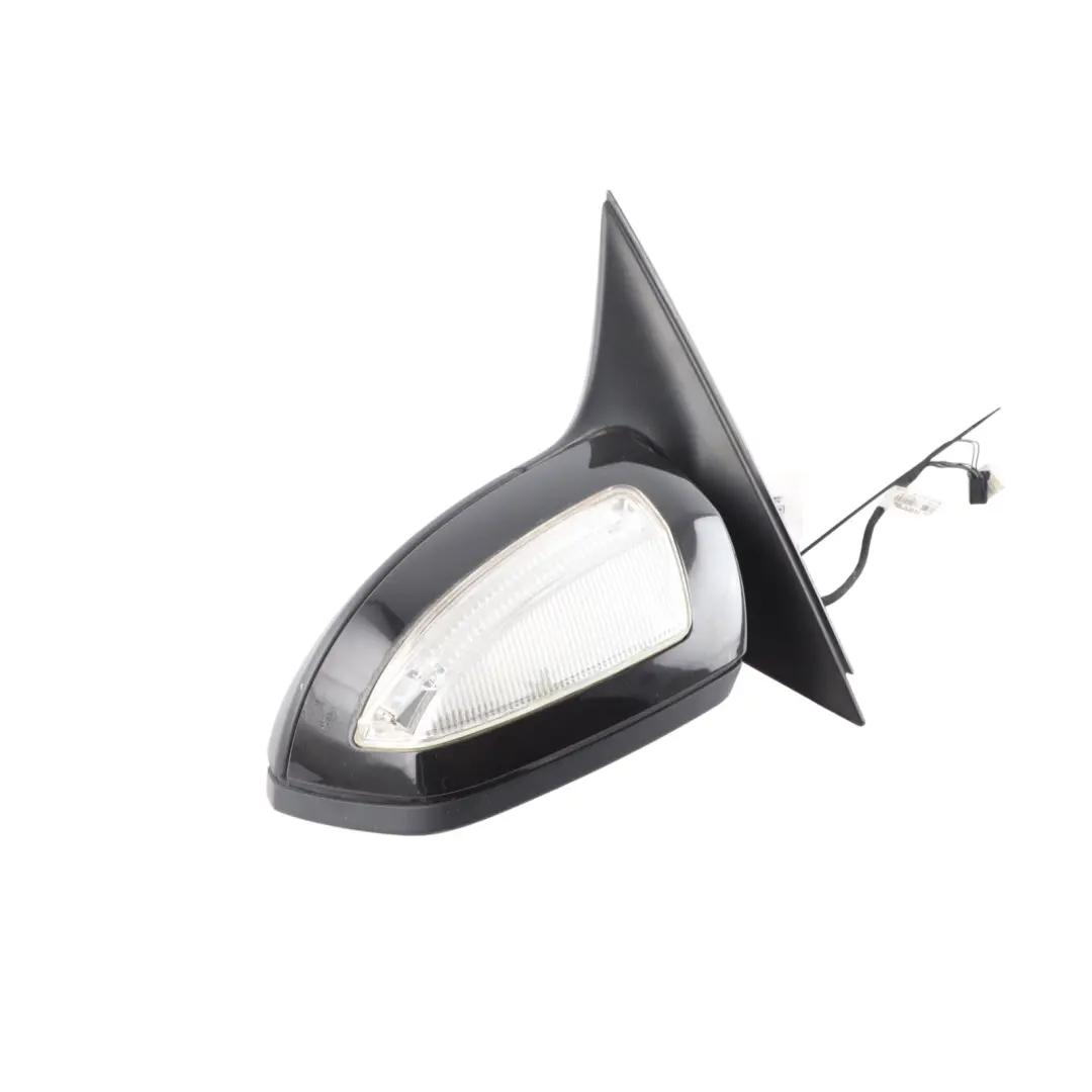 Mercedes W204 Wing Mirror Door Left N/S Obsidian Black Metallic - 197 - SKU RHD-A2048100376-OB1 - Part number A2048100376