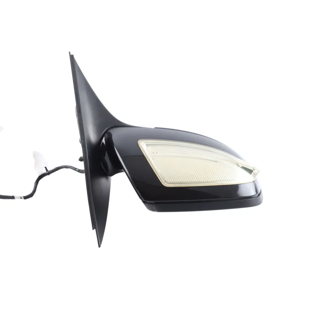 Mercedes W204 Wing Mirror Power Fold Door Right O/S Obsidian Black Metallic 197 - SKU RHD-A2048100476-OB2 - Part number A2048100476